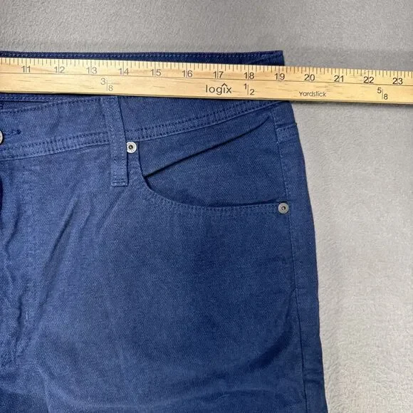 AG Adriano Goldschmeid Everett Pants Mens 38x34 (38x29) Blue Slim Straight Italy - Picture 2 of 11